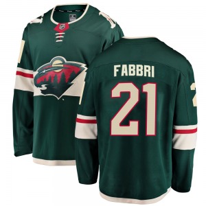 Breakaway Fanatics Branded Youth Robby Fabbri Green Home Jersey - NHL Minnesota Wild