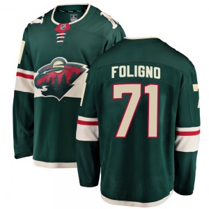 Breakaway Fanatics Branded Youth Nick Foligno Green Home Jersey - NHL Minnesota Wild