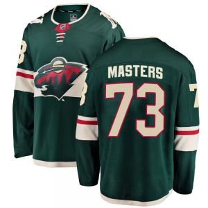 Breakaway Fanatics Branded Youth Kyle Masters Green Home Jersey - NHL Minnesota Wild