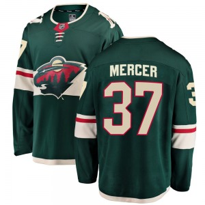 Breakaway Fanatics Branded Youth Riley Mercer Green Home Jersey - NHL Minnesota Wild