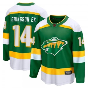 Breakaway Fanatics Branded Youth Joel Eriksson Ek Green Special Edition 2.0 Jersey - NHL Minnesota Wild