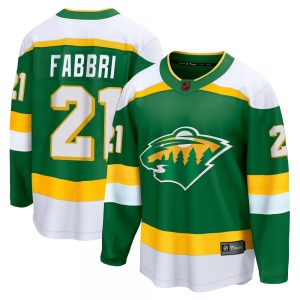 Breakaway Fanatics Branded Youth Robby Fabbri Green Special Edition 2.0 Jersey - NHL Minnesota Wild