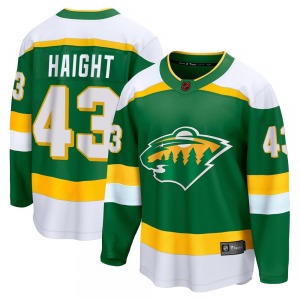 Breakaway Fanatics Branded Youth Hunter Haight Green Special Edition 2.0 Jersey - NHL Minnesota Wild