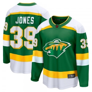 Breakaway Fanatics Branded Youth Ben Jones Green Special Edition 2.0 Jersey - NHL Minnesota Wild