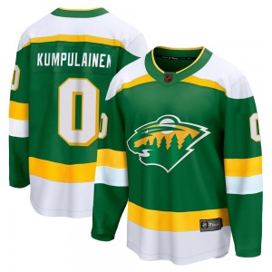 Breakaway Fanatics Branded Youth Rasmus Kumpulainen Green Special Edition 2.0 Jersey - NHL Minnesota Wild