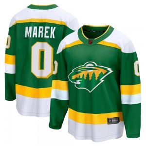 Breakaway Fanatics Branded Youth Bradley Marek Green Special Edition 2.0 Jersey - NHL Minnesota Wild