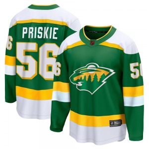 Breakaway Fanatics Branded Youth Chase Priskie Green Special Edition 2.0 Jersey - NHL Minnesota Wild