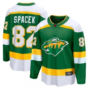 Breakaway Fanatics Branded Youth David Spacek Green Special Edition 2.0 Jersey - NHL Minnesota Wild