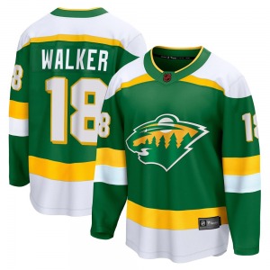 Breakaway Fanatics Branded Youth Sammy Walker Green Special Edition 2.0 Jersey - NHL Minnesota Wild