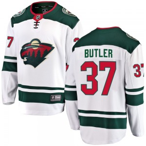 Breakaway Fanatics Branded Youth Cameron Butler White Away Jersey - NHL Minnesota Wild