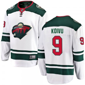 Breakaway Fanatics Branded Youth Mikko Koivu White Away Jersey - NHL Minnesota Wild