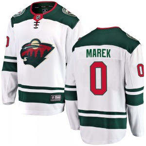 Breakaway Fanatics Branded Youth Bradley Marek White Away Jersey - NHL Minnesota Wild