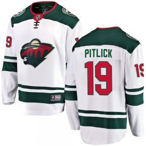 Breakaway Fanatics Branded Youth Tyler Pitlick White Away Jersey - NHL Minnesota Wild