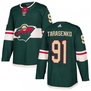 Authentic Adidas Youth Vladimir Tarasenko Green Home Jersey - NHL Minnesota Wild