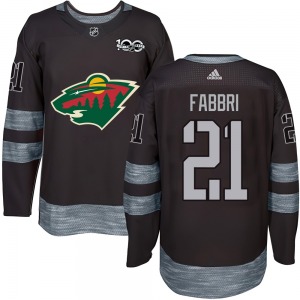 Authentic Youth Robby Fabbri Black 1917-2017 100th Anniversary Jersey - NHL Minnesota Wild
