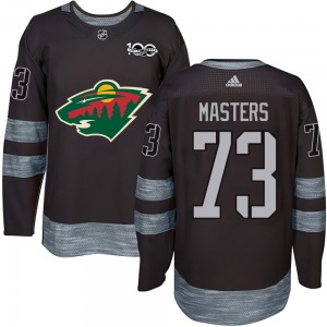 Authentic Youth Kyle Masters Black 1917-2017 100th Anniversary Jersey - NHL Minnesota Wild