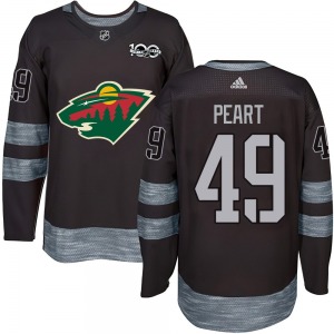 Authentic Youth Jack Peart Black 1917-2017 100th Anniversary Jersey - NHL Minnesota Wild