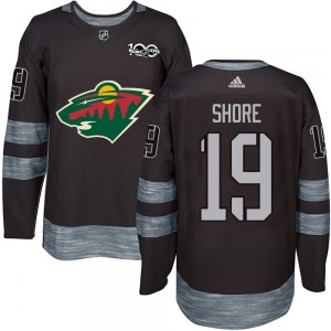 Authentic Youth Devin Shore Black 1917-2017 100th Anniversary Jersey - NHL Minnesota Wild