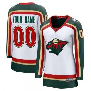 Breakaway Fanatics Women's Custom White Custom 25th Anniversary Jersey - NHL Minnesota Wild