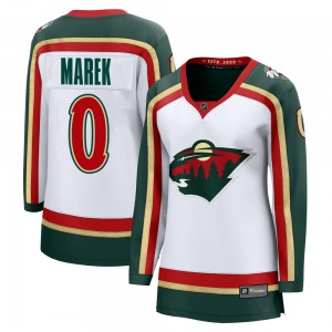 Breakaway Fanatics Women's Bradley Marek White 25th Anniversary Jersey - NHL Minnesota Wild
