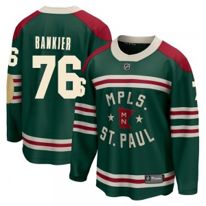 Breakaway Fanatics Branded Youth Caedan Bankier Green 2022 Winter Classic Jersey - NHL Minnesota Wild