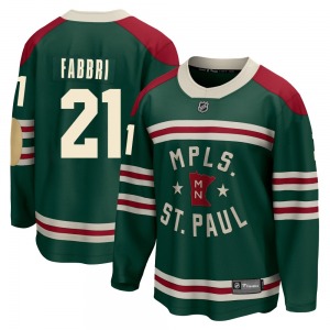 Breakaway Fanatics Branded Youth Robby Fabbri Green 2022 Winter Classic Jersey - NHL Minnesota Wild