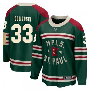 Breakaway Fanatics Branded Youth Alex Goligoski Green 2022 Winter Classic Jersey - NHL Minnesota Wild