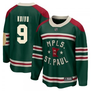 Breakaway Fanatics Branded Youth Mikko Koivu Green 2022 Winter Classic Jersey - NHL Minnesota Wild