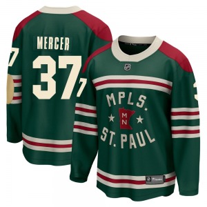 Breakaway Fanatics Branded Youth Riley Mercer Green 2022 Winter Classic Jersey - NHL Minnesota Wild