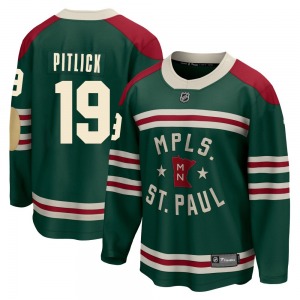 Breakaway Fanatics Branded Youth Tyler Pitlick Green 2022 Winter Classic Jersey - NHL Minnesota Wild