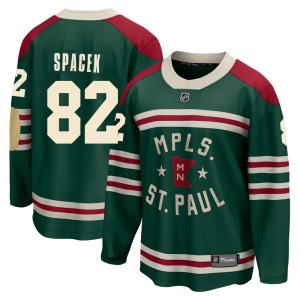 Breakaway Fanatics Branded Youth David Spacek Green 2022 Winter Classic Jersey - NHL Minnesota Wild