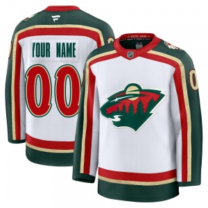 Premium Fanatics Adult Custom White Custom 25th Anniversary Jersey - NHL Minnesota Wild