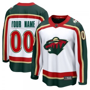 Breakaway Fanatics Adult Custom White Custom 25th Anniversary Jersey - NHL Minnesota Wild