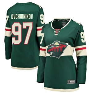 Breakaway Fanatics Branded Women's Dmitry Ovchinnikov Green Home Jersey - NHL Minnesota Wild