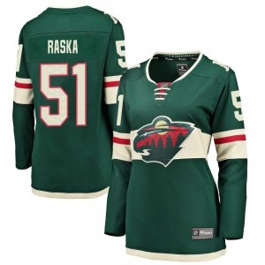 Breakaway Fanatics Branded Women's Adam Raska Green Home Jersey - NHL Minnesota Wild