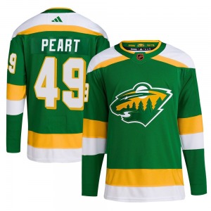 Authentic Adidas Youth Jack Peart Green Reverse Retro 2.0 Jersey - NHL Minnesota Wild
